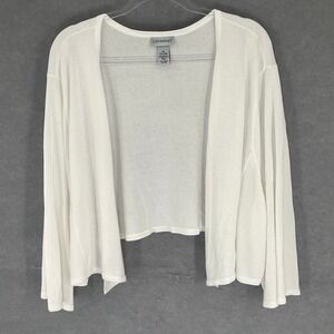 Catherines White‎ Open Front Lightweight Knit Cardigan Sweater Plus Size 5X